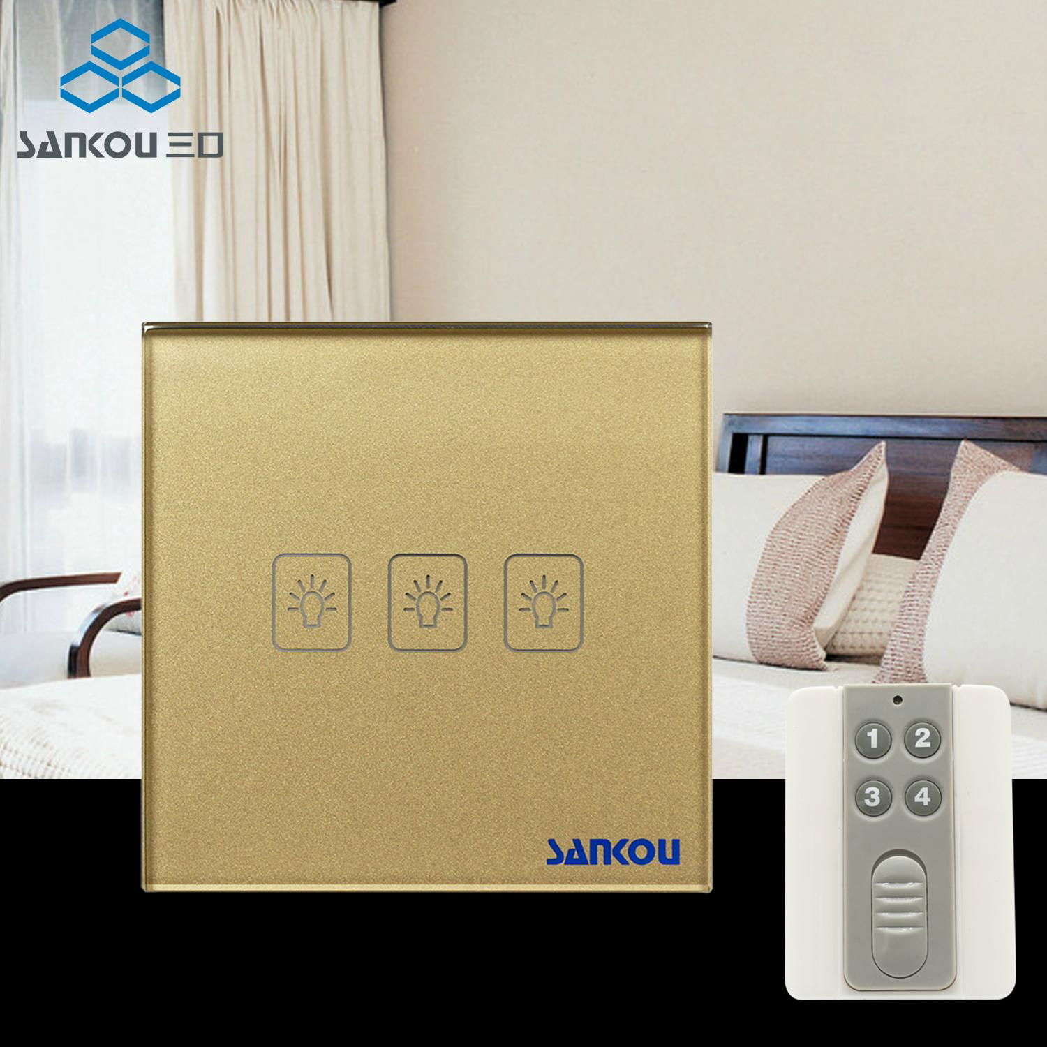 UK Standard Remote Switch 220V 3Gang1Way Light Switch Remote Switch Controller 3