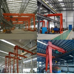 Electric hoist semi gantry crane