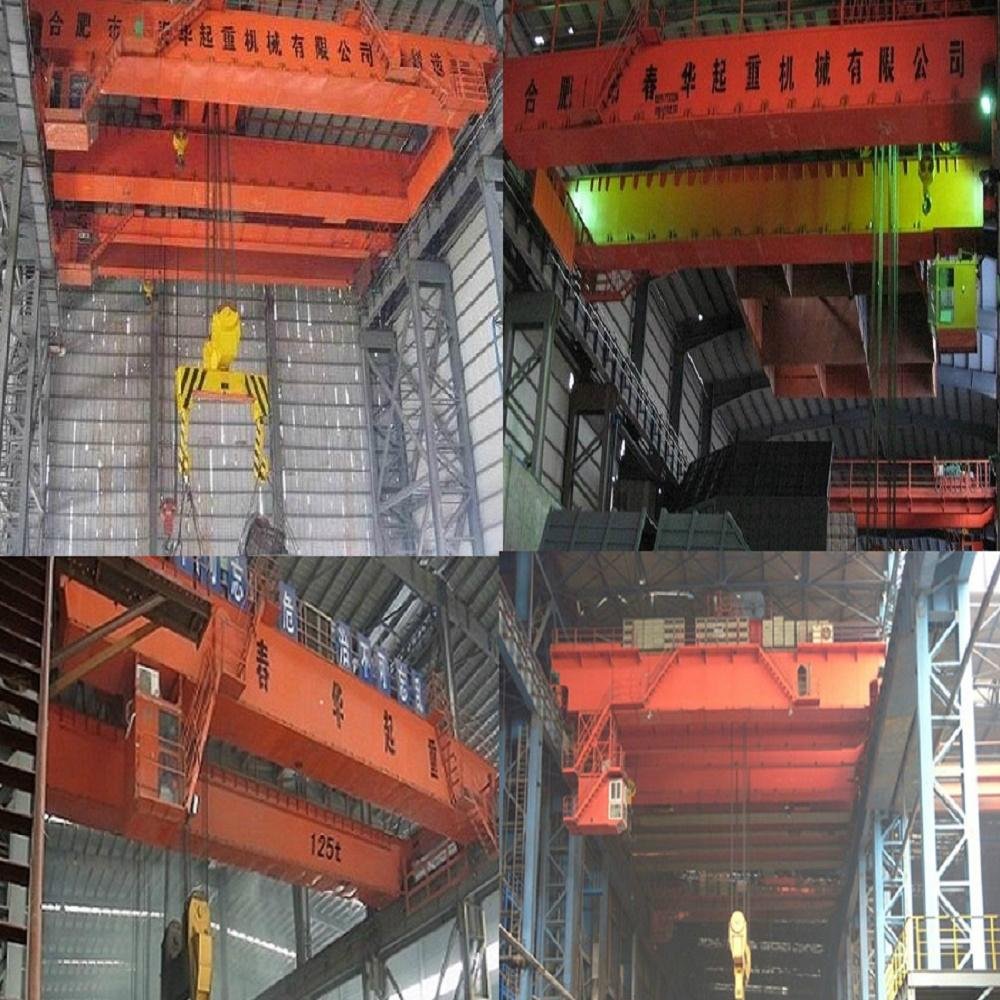 Metallurgical double beam crane
