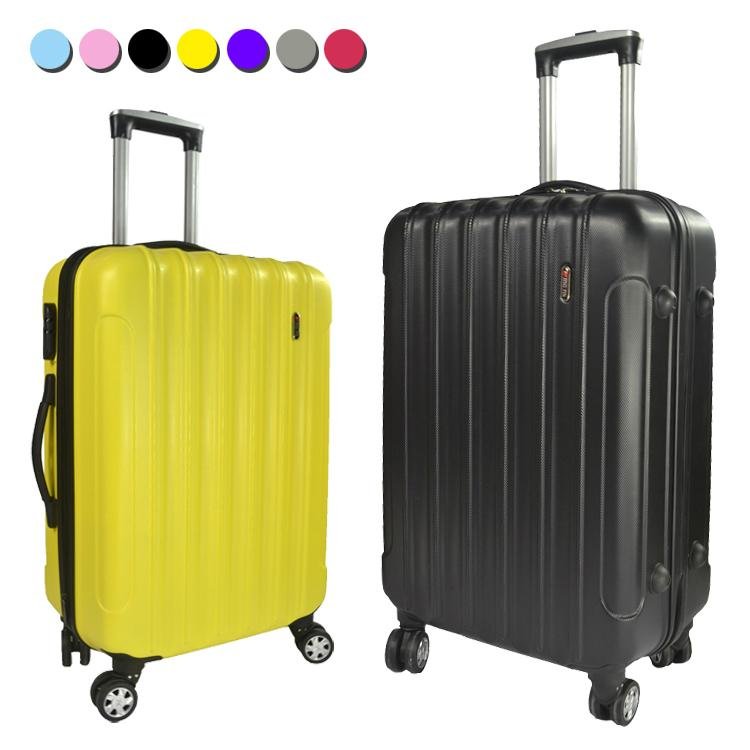 shiny color factory price ABS trolley l   age sets 2