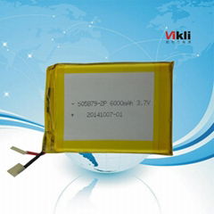 3.7v 6000mah lithium polymer battery for Notebook computer with high power