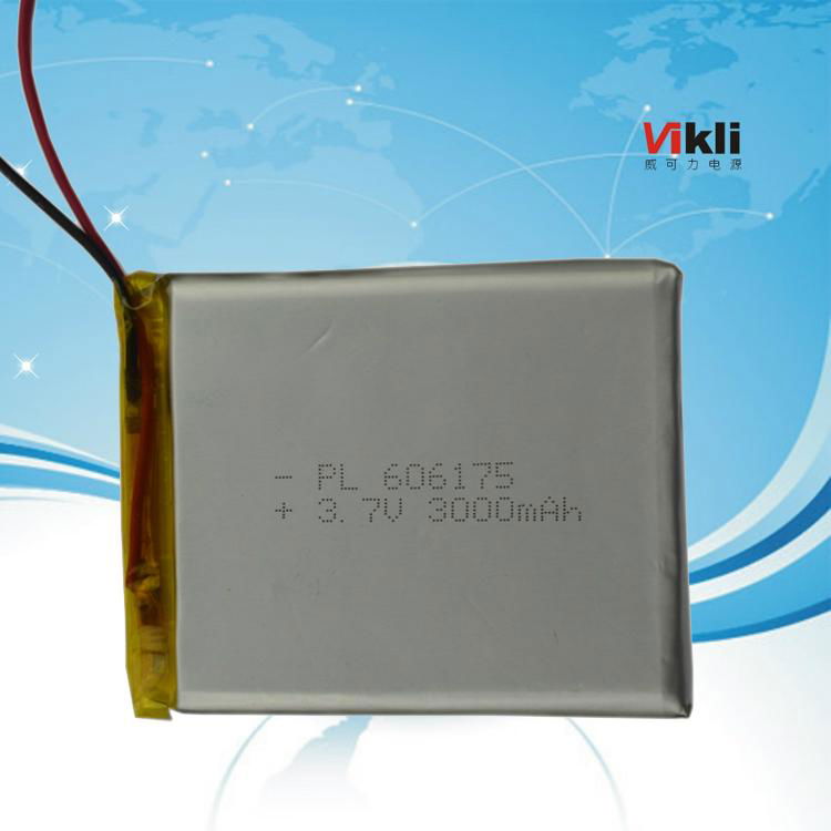 Hight Quality Portable power  Polymer Lithium battery3.7V 3000mah