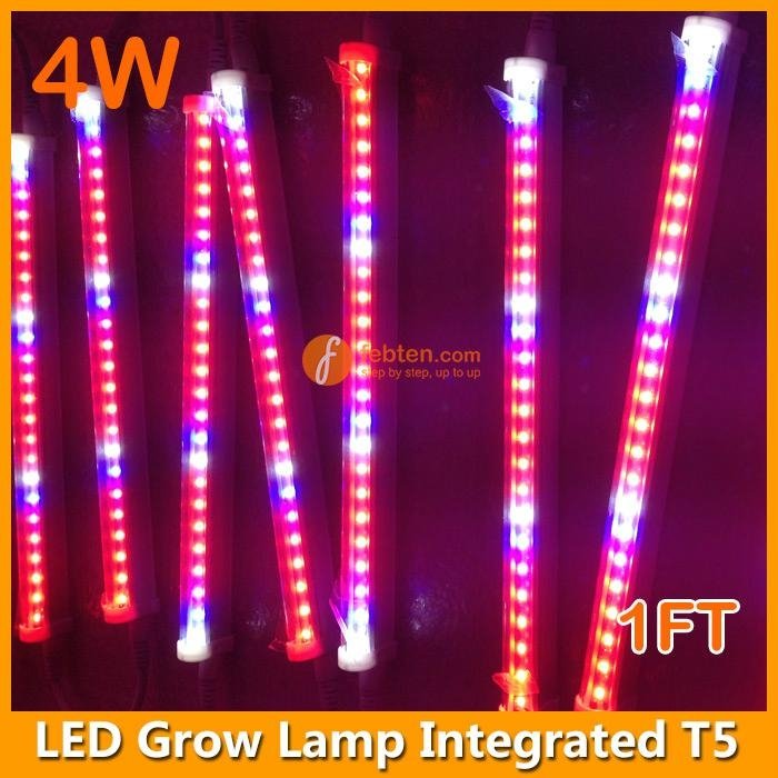 4W LED Grow Lamp Integrated T5 1FT 4