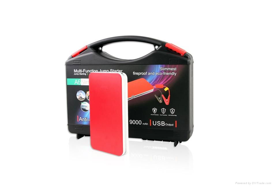 Slim car jump starter 9000mAh car power bank 2