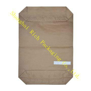 50kg cement block bottom valve bag with multiwall 