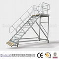 Industrial aluminium platform step