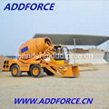 3m3/3.5m3/5m3 industrial concrete cement mixer mobile self loading mixer