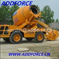 Addforce mobile self loading concrete mixer, mini batching plant 1