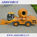 3.5m3 China Diesel Small Self Loading Concrete Mixer Truck