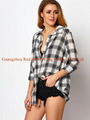 Long sleeve checked shirt for women  1