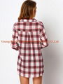 Long sleeve checked shirt for women  3