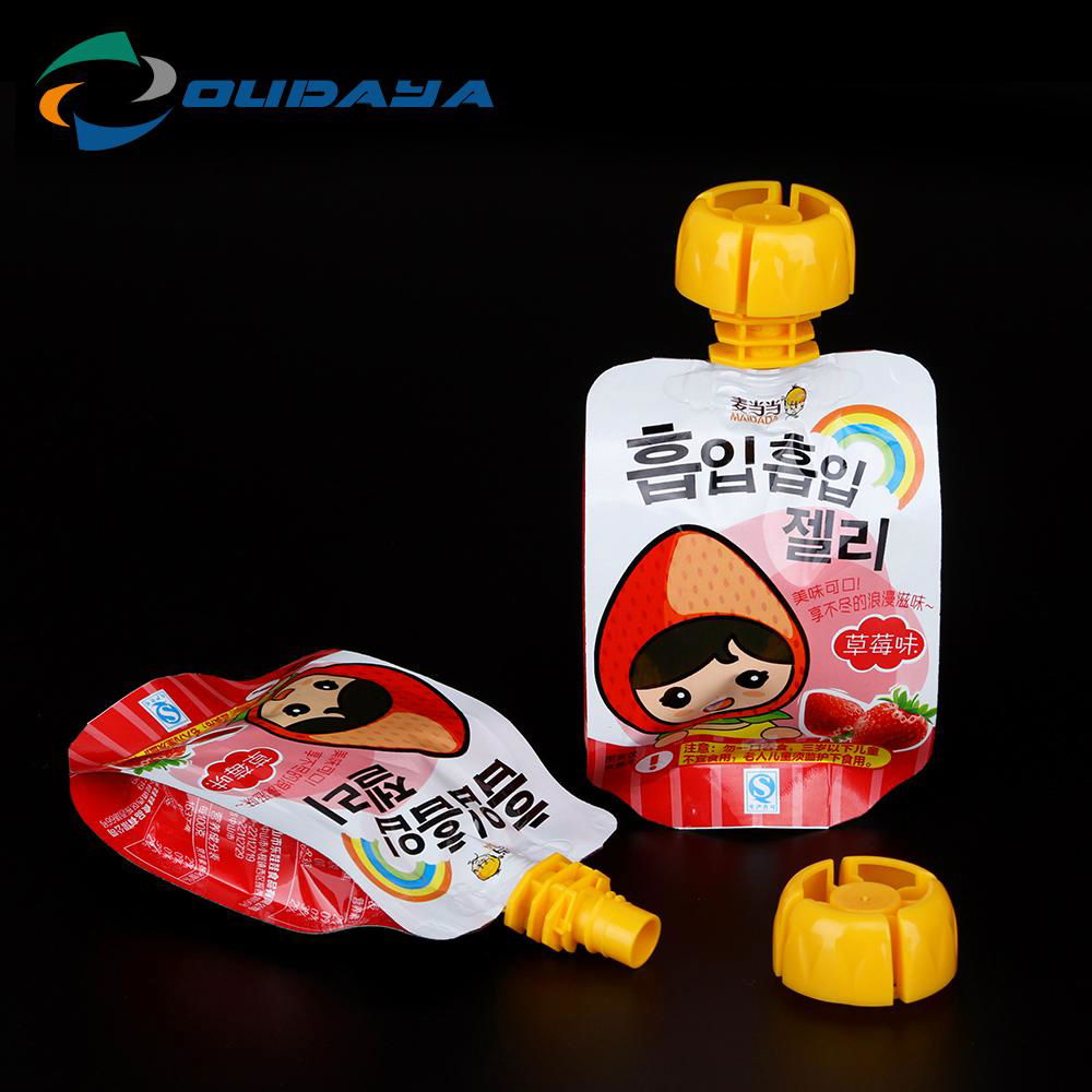 Plastic Stand Pouch With Child-proof Cap 4