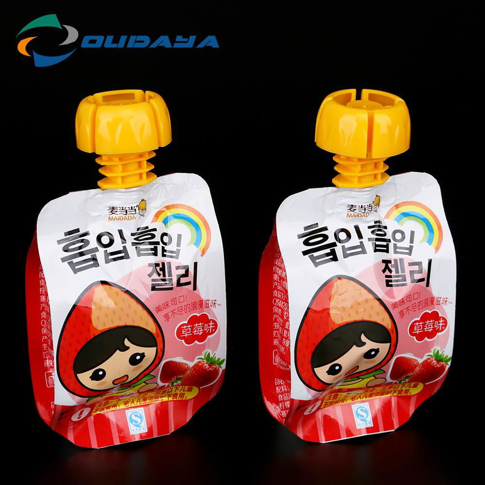Plastic Stand Pouch With Child-proof Cap