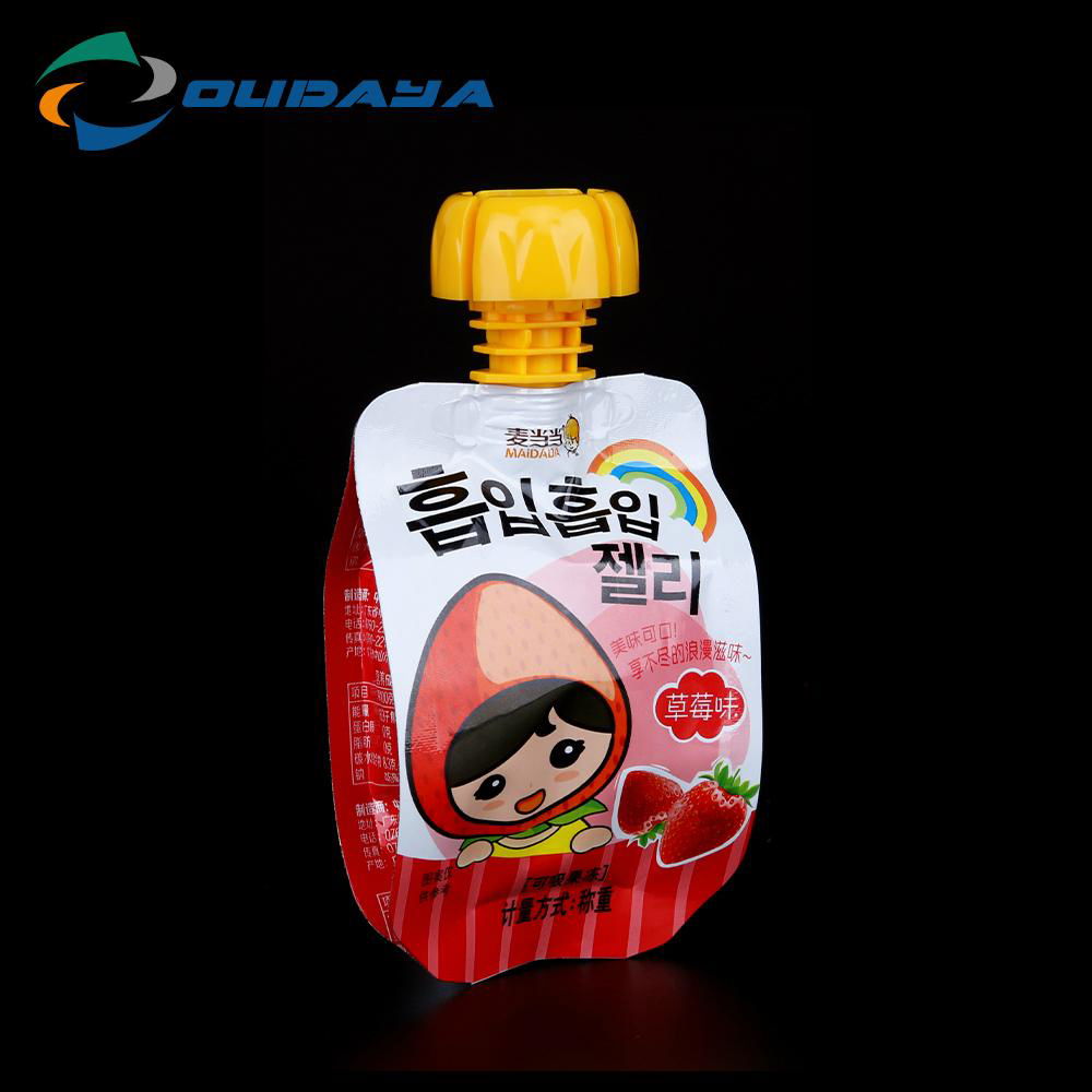 Plastic Stand Pouch With Child-proof Cap 5