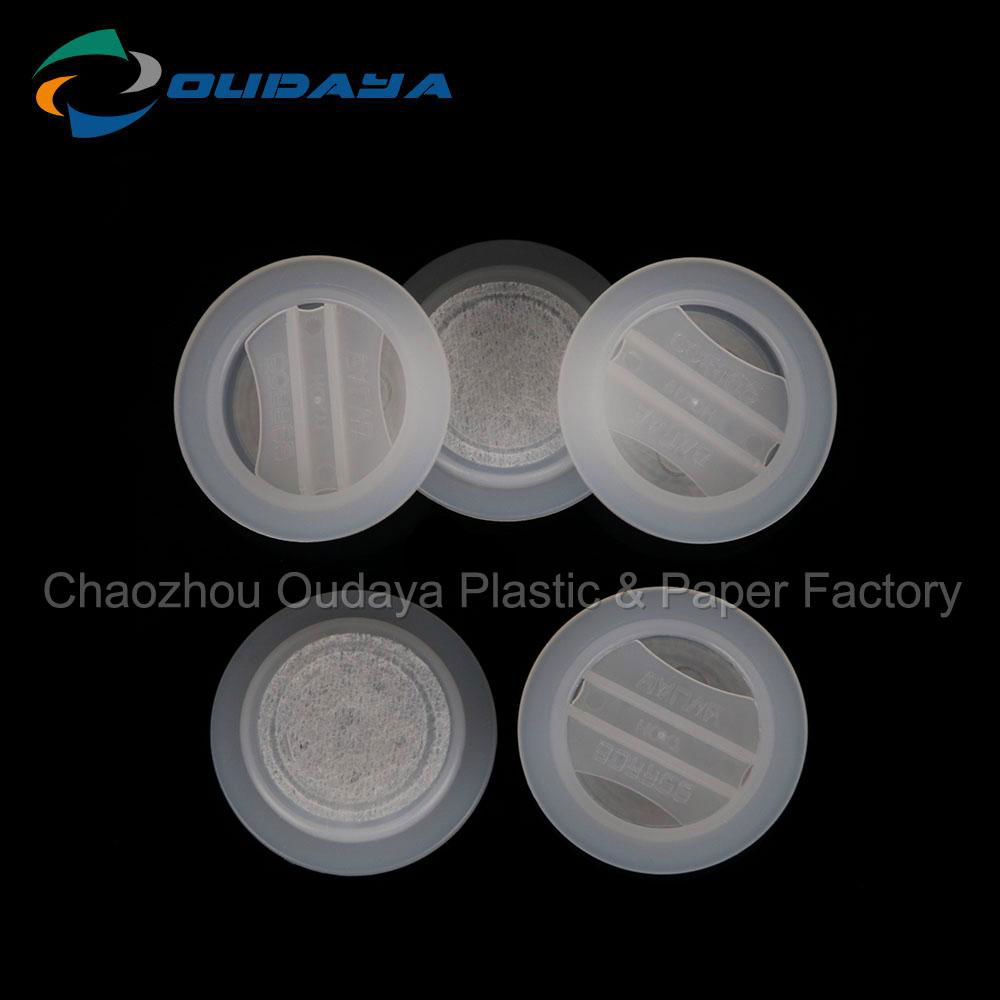 Degassing Plastic Rubber Coffee Valve With Film