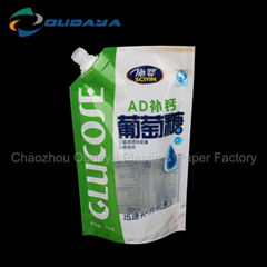 Glucose Stand Up Pouch With Transparent Window