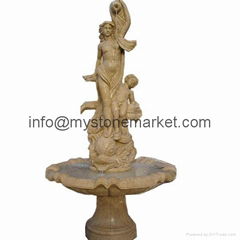 Natural marble stone fountain for garden