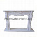 Natural Stone Marble Fireplace Mantel 1