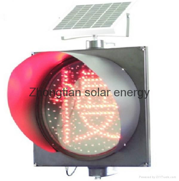 300mm Street Traffic Road Safety Solar Led Warning Lights Solar Amber-slow Warni