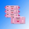 China factory OEM soft non-woven baby wet wipes 