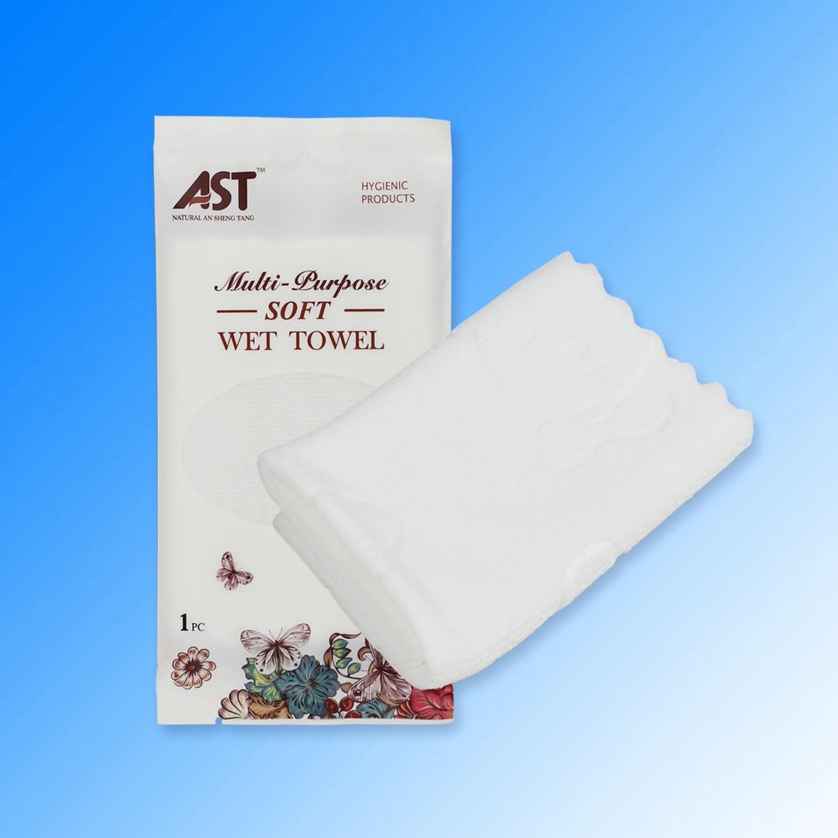 High absorbency cotton disposable microfiber wet towel 