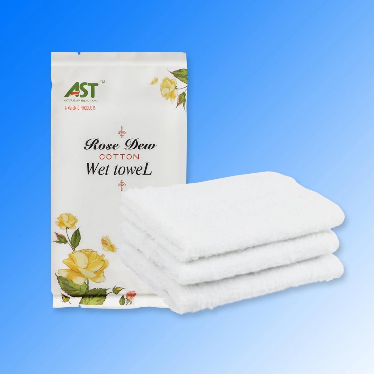 China factory private label disposable airline wet towel 