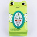 Spunlace skin care faxe pure water cleaning baby wet wipes 