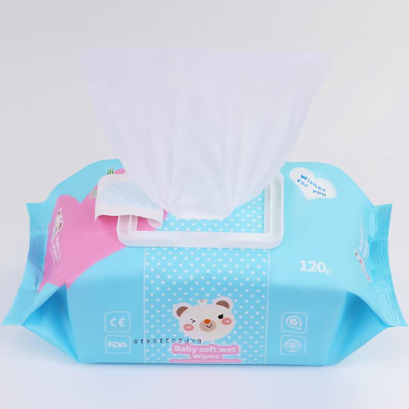 wholesale Customized fragrance120 pcs baby wet wipes  5