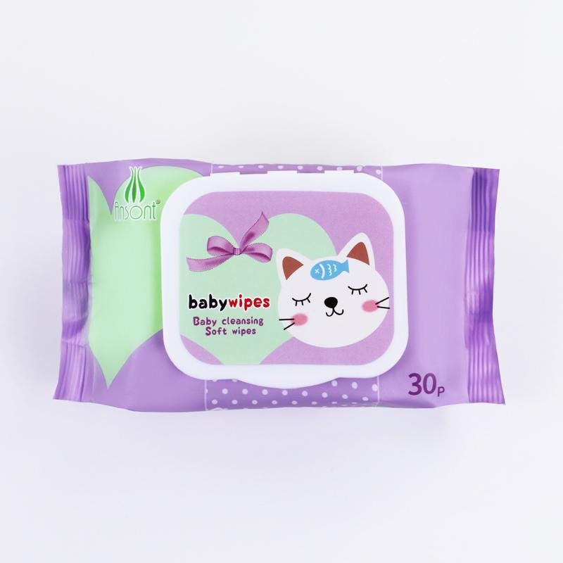 China factory bamboo non-woven organic baby wet wipes 