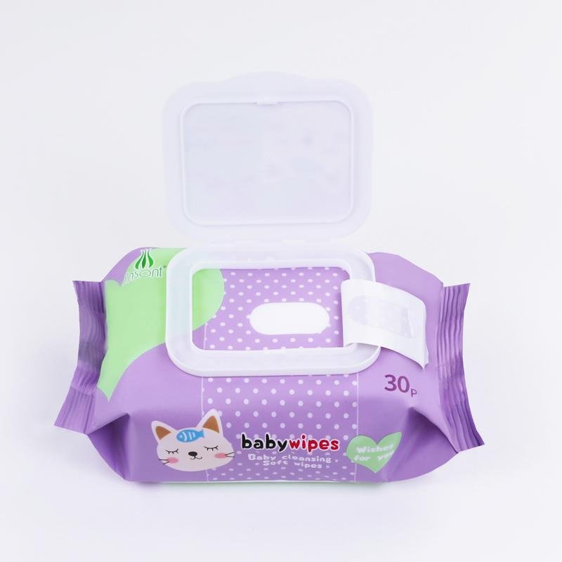 China factory bamboo non-woven organic baby wet wipes  5