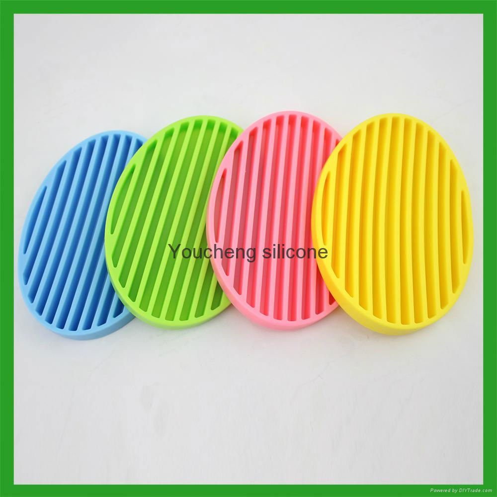 silicone draining soap box / Soap mat / Soap holder