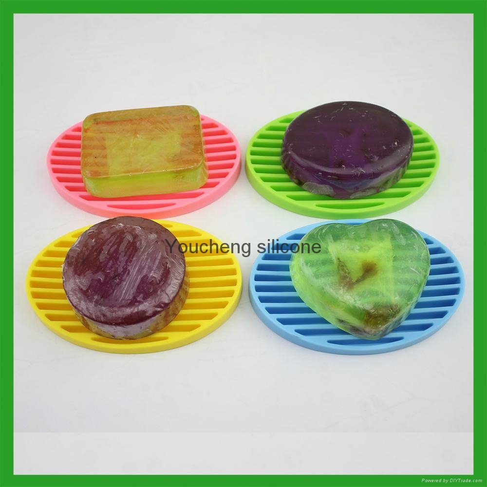 silicone draining soap box / Soap mat / Soap holder 3
