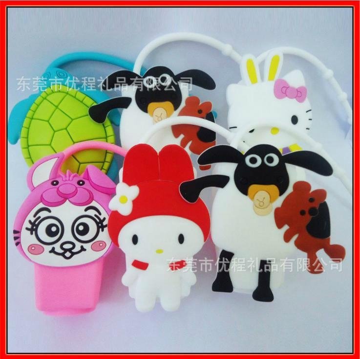 silicone perfume bottle cover/hand sanitizer holder