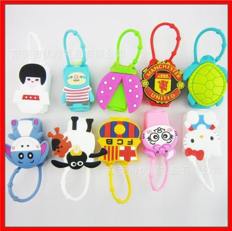 silicone perfume bottle cover/hand sanitizer holder 2