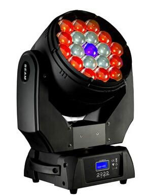 led stage lighting zoom wash 19x15w led moving head 