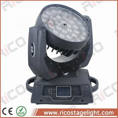 36x15w rgbwauv 6in1 led wash moving head