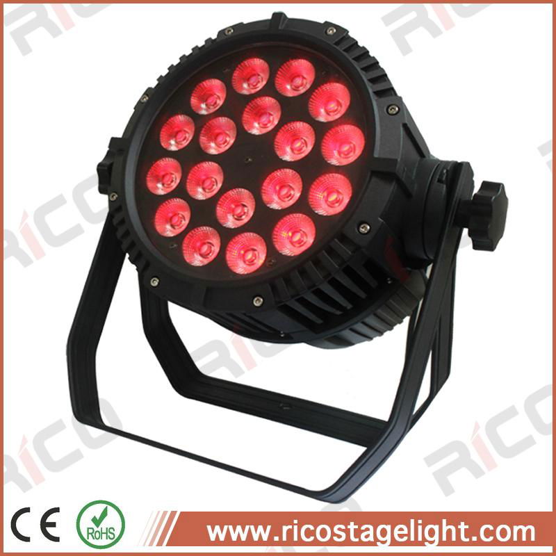 outdoor event light waterproof dimming 18x10w rgbq quad ip65 led par  2