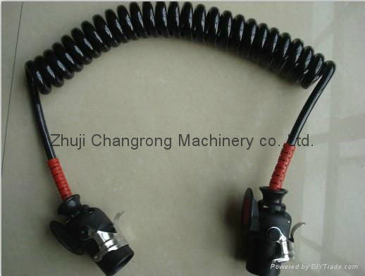 China supplier free sample 7 pin trailer & truck spring spiral cable 2