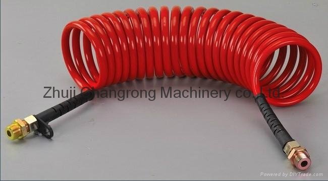 Changrong  auto pneumatic truck trailer air brake coil PA PU hose 4