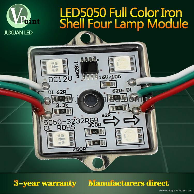 Professional full color 4pcs 5050 led module for light box cornering