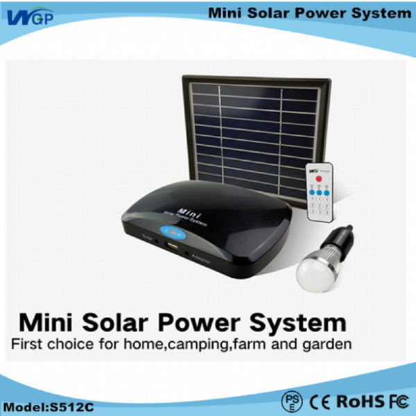 Portable 3w mini solar power system,solar  kits for  home lighting 5