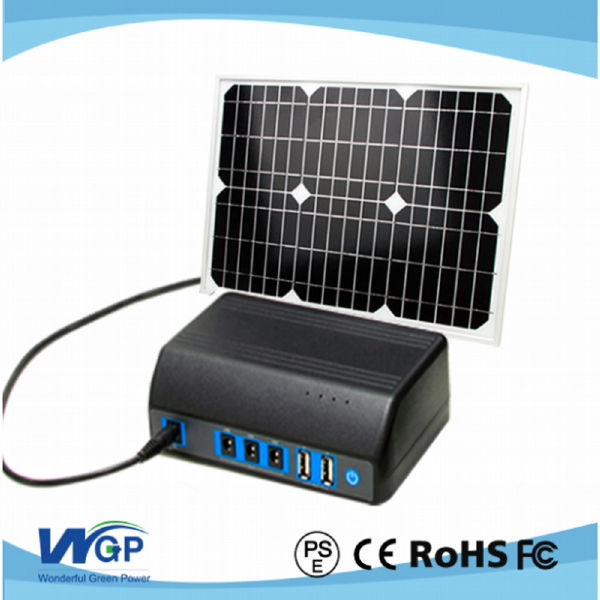 20-30W solar power system solar  portable kit for home use 5