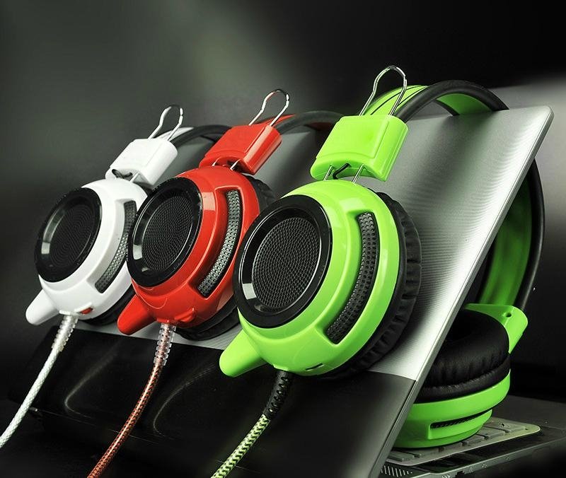 Hot Colorfull Computer headphones with microphone 4