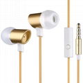 High quality Metal earphone for iphone Mobile 2