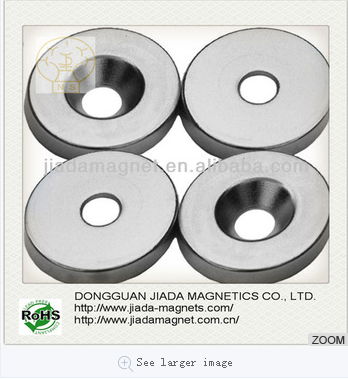  Neodymium Ring Magnets with Countersink