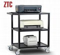 Three layers media laptop projector cart 1