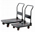 Plastic folding platform hand trolley