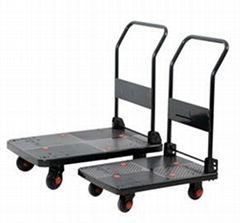 Plastic folding platform hand trolley