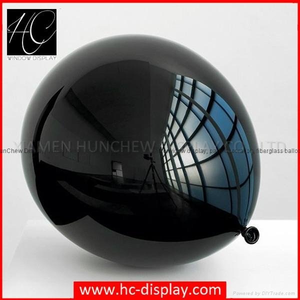 Supermaket Commercial Display Fiberglass Chrome Balloons for Cosmetic Store Disp