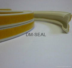 EPDM foam seal strip of D shape for door adhesive weather strip